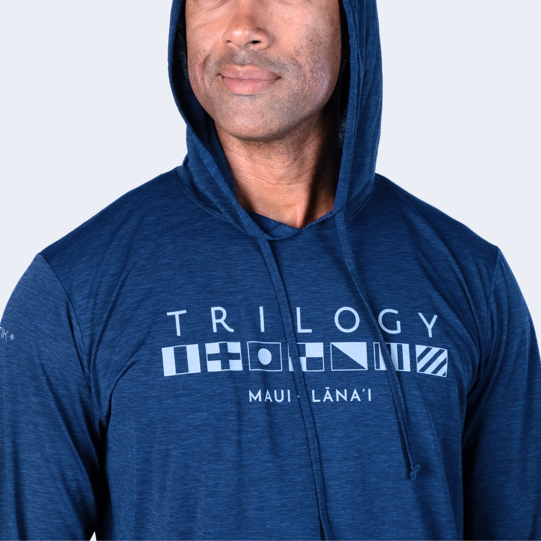 Mens Anetik LS Hoodie in Navy