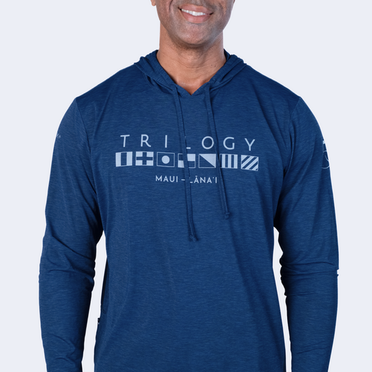 Mens Anetik LS Hoodie in Navy