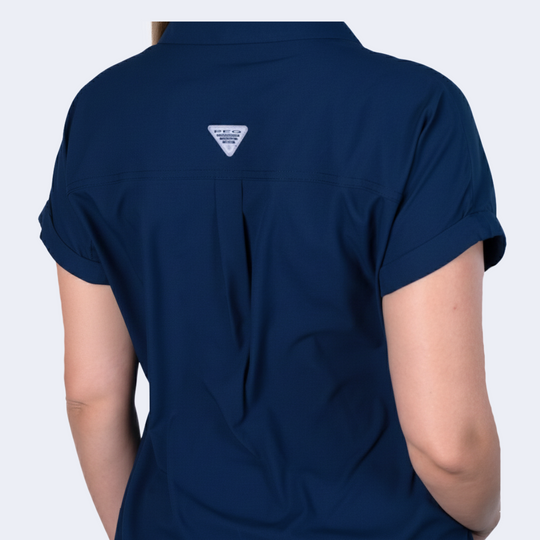 Womens Columbia Crew UPF Shirt S/S