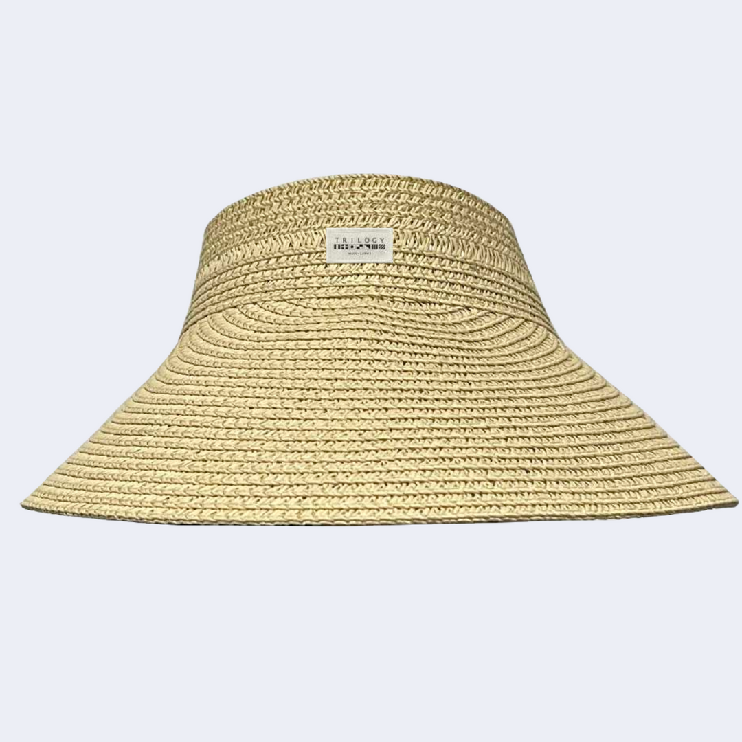 Dolly Straw Visor in Sand