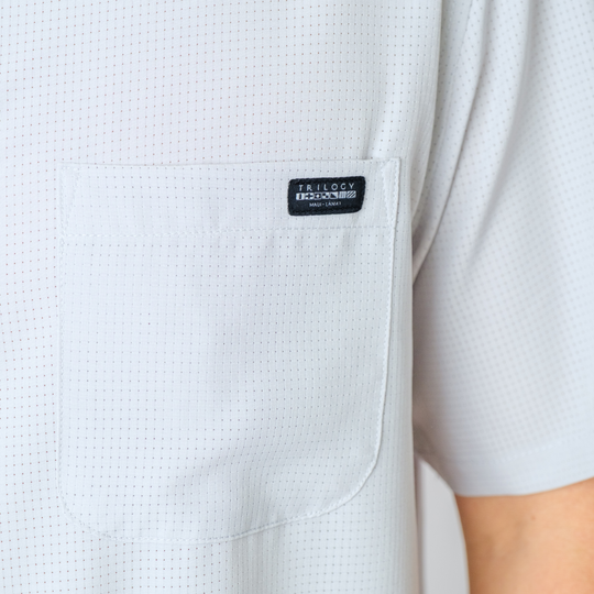 Horizon Woven Shirt in Light Gray