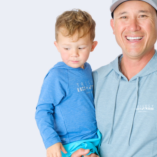 Kids Anetik LS Shirt in Bahama Blue