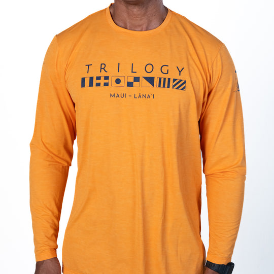 Mens Crew Long Sleeve Performance UPF Shirt in Phoenix