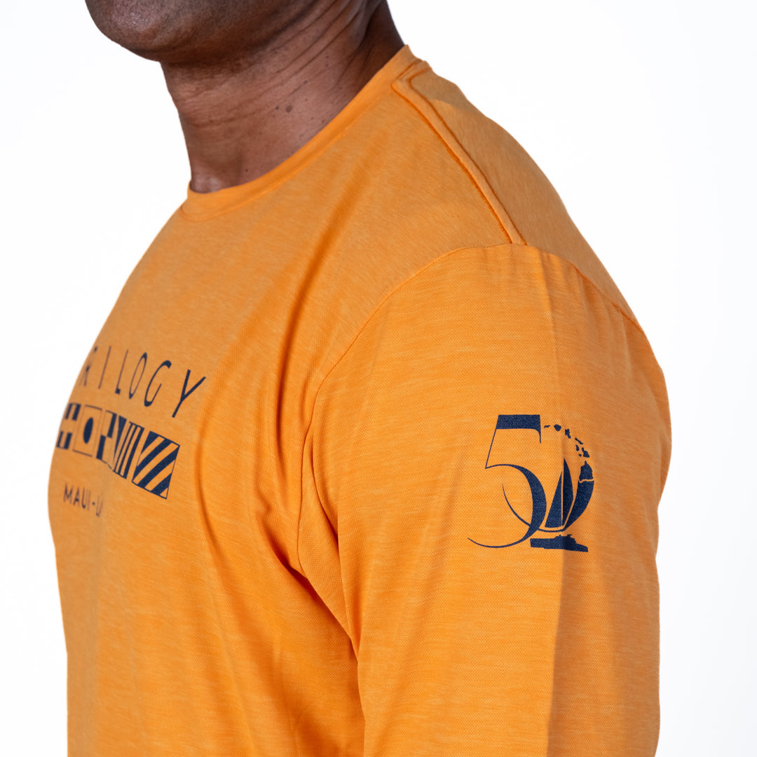 Mens Crew Long Sleeve Performance UPF Shirt in Phoenix