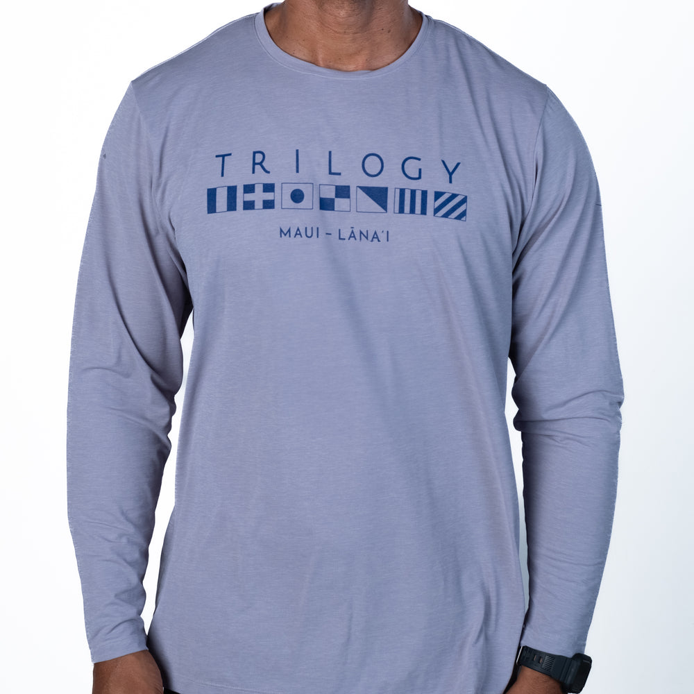 Mens Anetik LS UPF Shirt in Alloy Gray