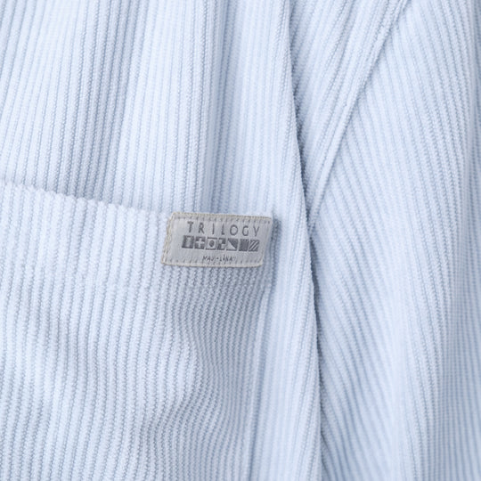 Corduroy Button Up in Sky Blue