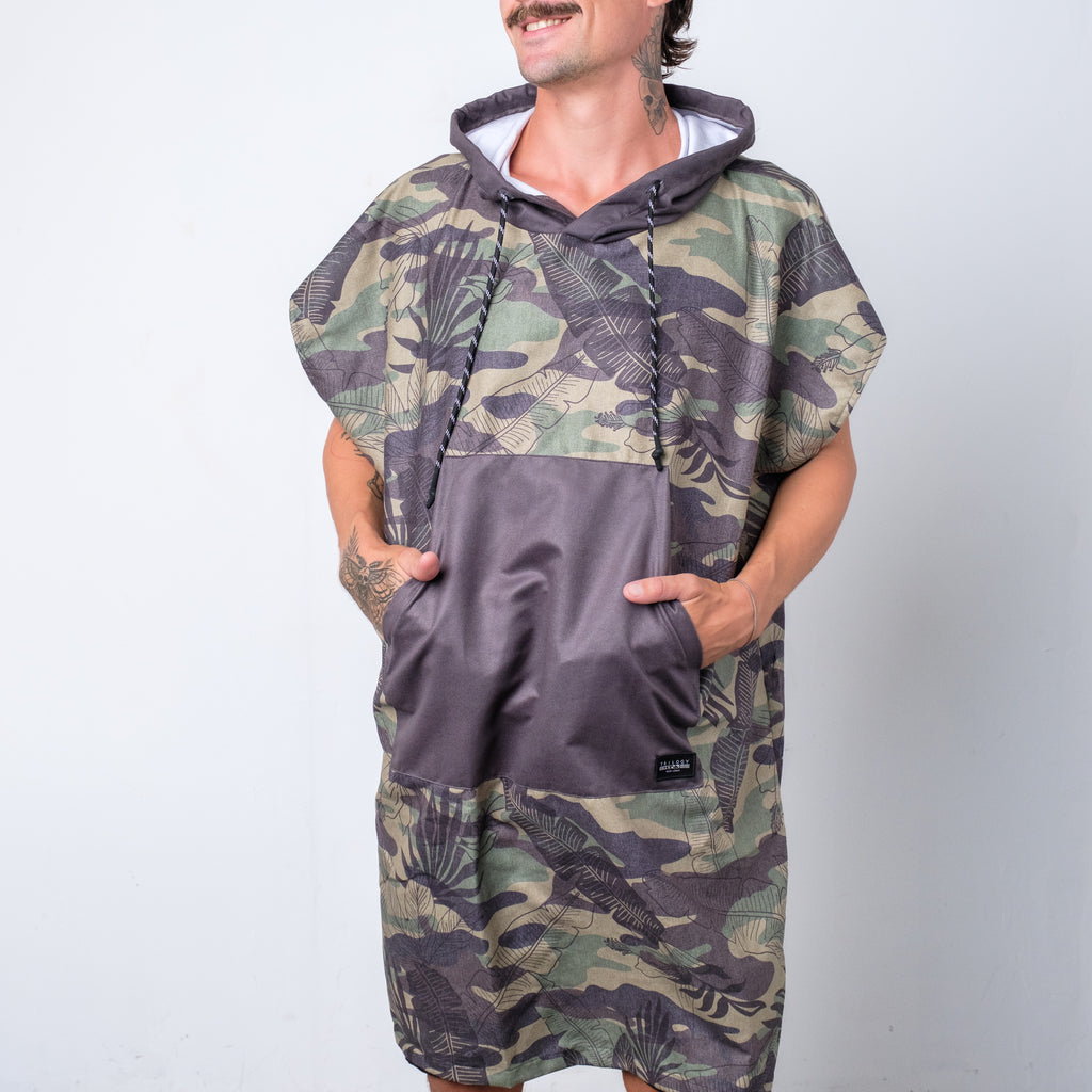 Tropical Camo Poncho