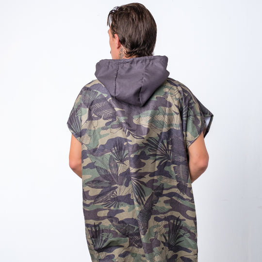 Tropical Camo Poncho