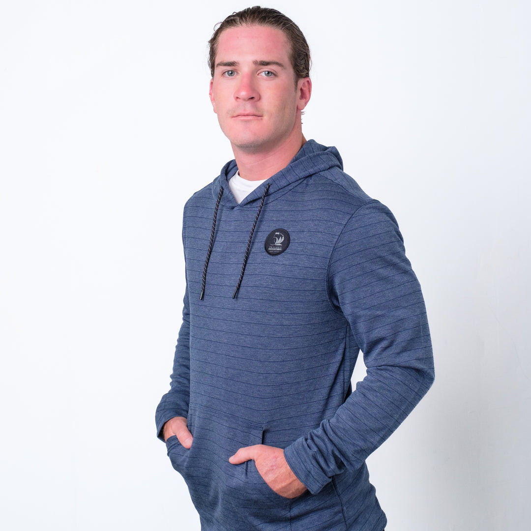 Men's Dawn Patrol Hoodie in Navy Stripe