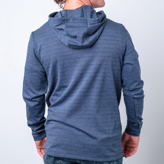 Men's Dawn Patrol Hoodie in Navy Stripe