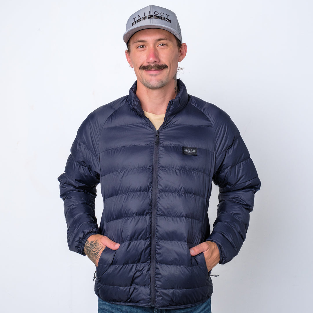 Longitude Puffer Jacket in Navy