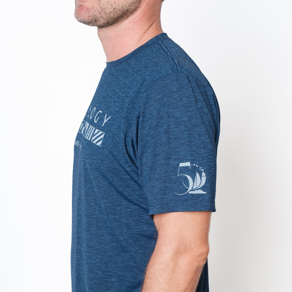 Mens Anetik SS UPF Shirt in Navy