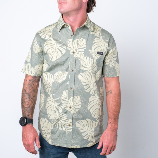 Maui Monstera Aloha Shirt
