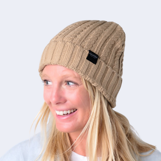 Maui Winter Beanie in Khaki