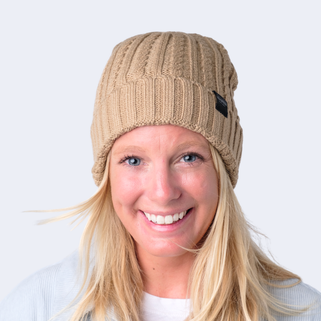 Maui Winter Beanie in Khaki