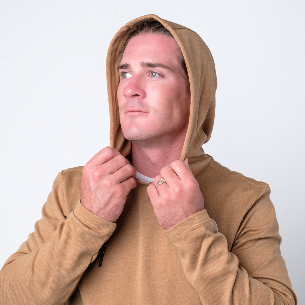 Mens Dawn Patrol Hoodies in Khaki