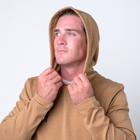 Mens Dawn Patrol Hoodies in Khaki