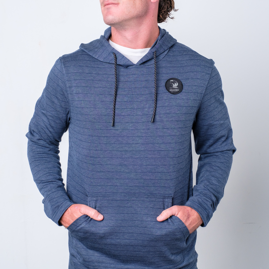 Mens Dawn Patrol Hoodies in Navy Stripe