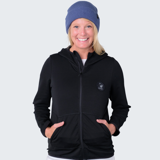 Nina Hoodie Jacket in Black