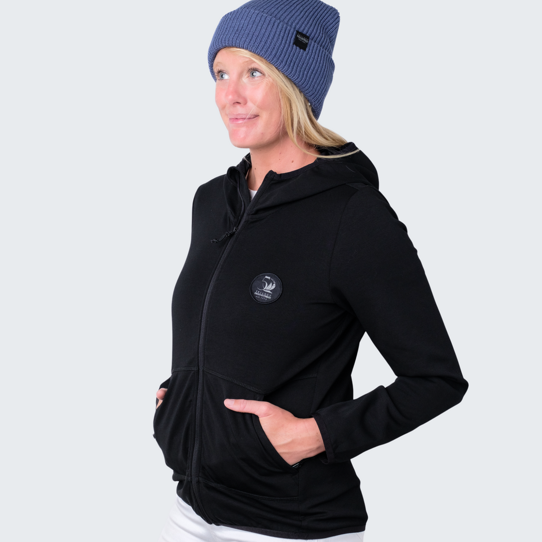 Nina Hoodie Jacket in Black