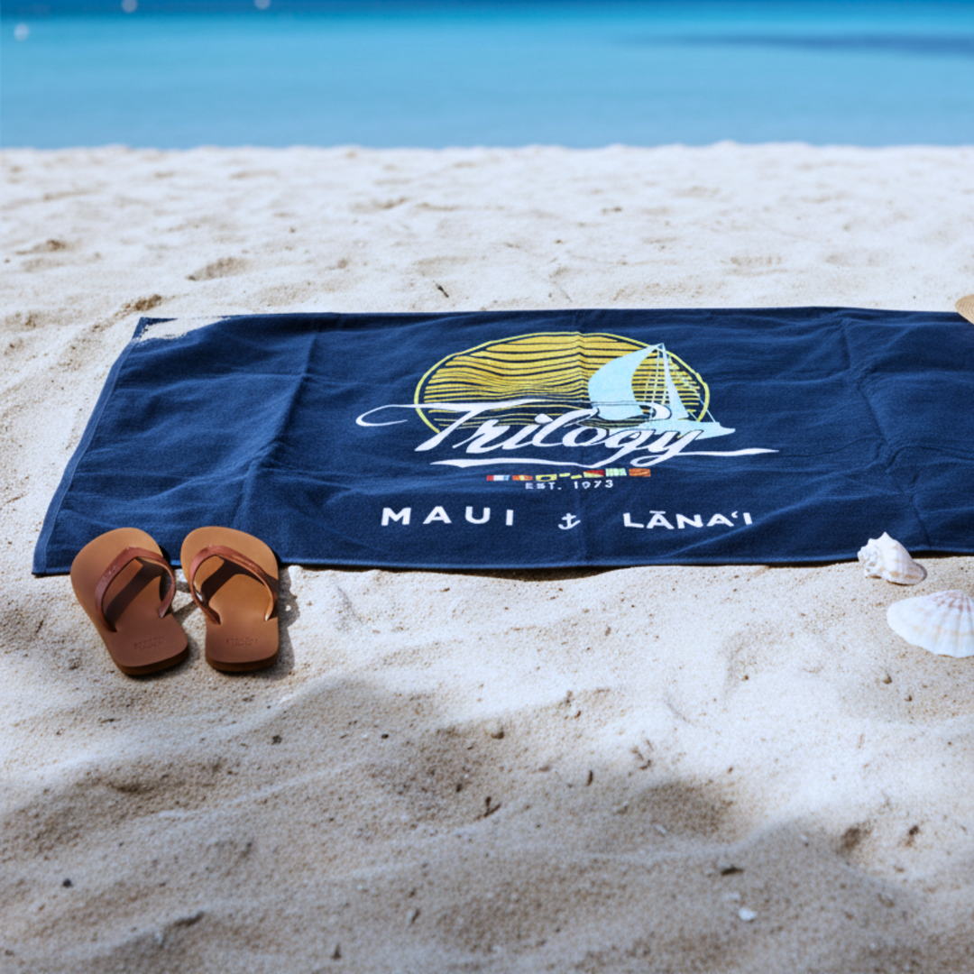 Retro Trilogy Beach Towel