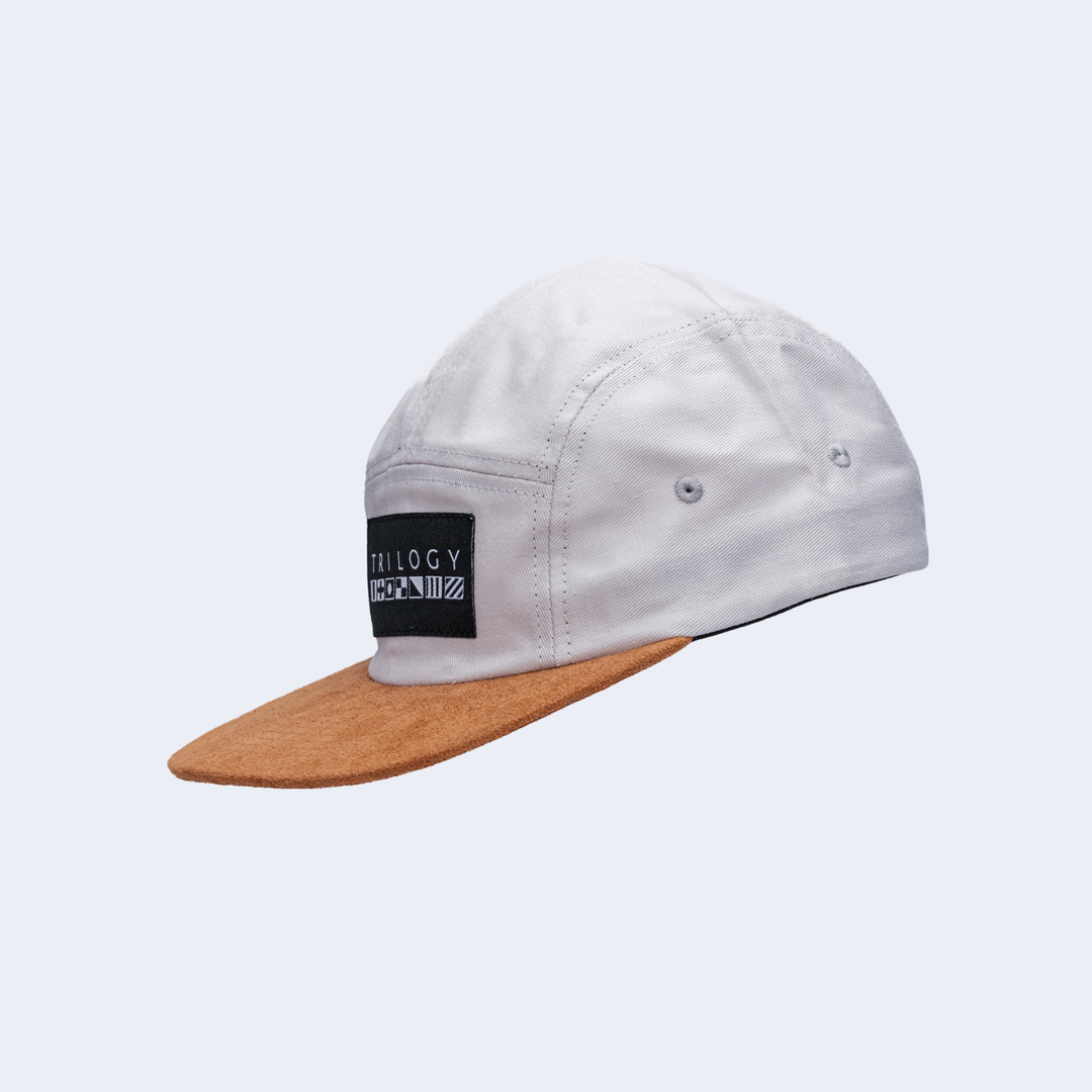 Canvas + Suede Hat in Tan