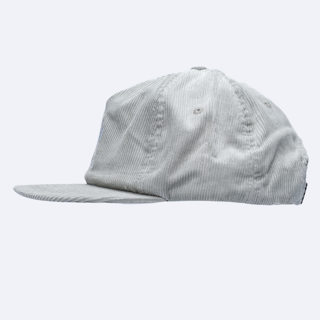 Corduroy Snapback in Seal Gray