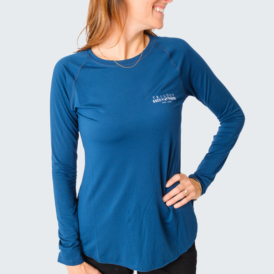 Hampton Long Sleeve Shirt in Dark Blue