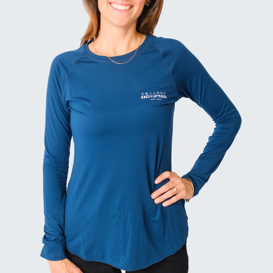 Hampton Long Sleeve Shirt in Dark Blue