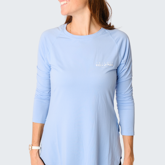 Hampton Long Sleeve Shirt in Sky Blue