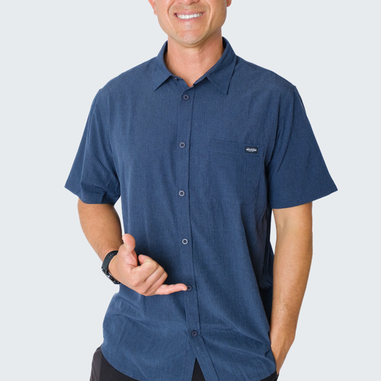 Horizon Woven Shirt in Navy
