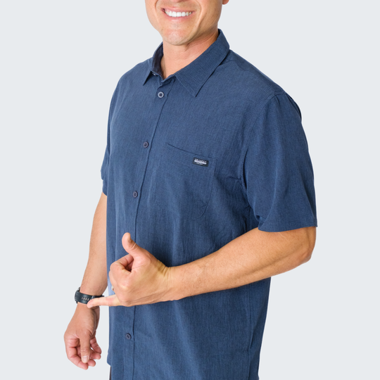 Horizon Woven Shirt in Navy