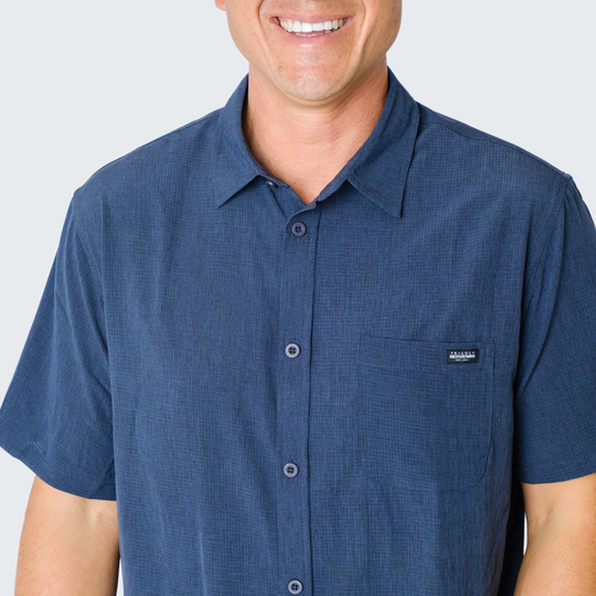 Horizon Woven Shirt in Navy