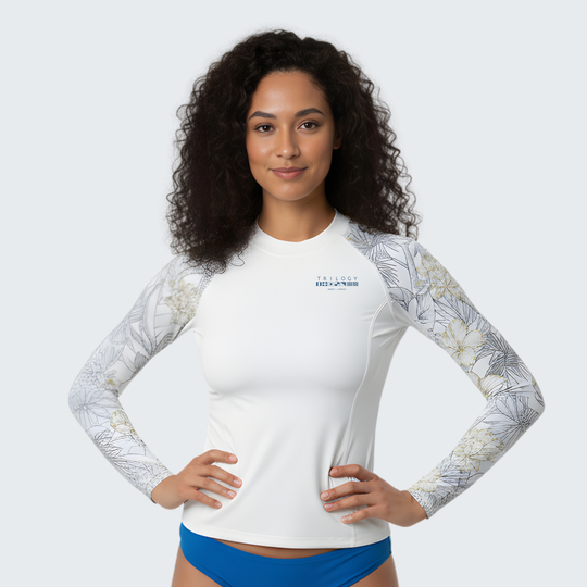 Napali Rash Guard in White