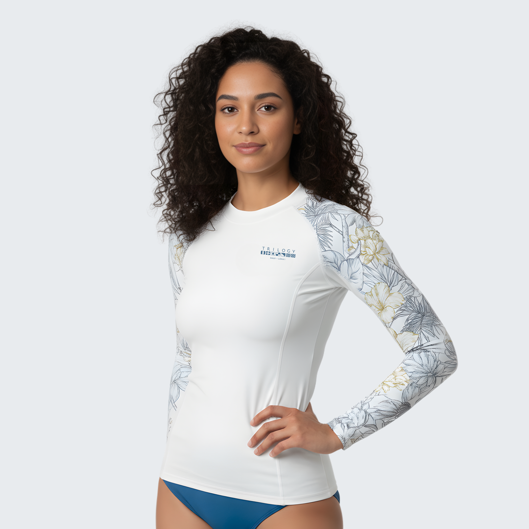 Napali Rash Guard in White