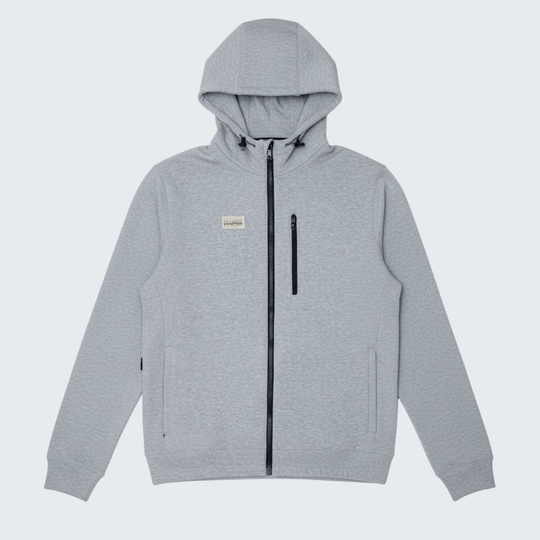 Telos Hoodie Fleece Jacket in Light Gray