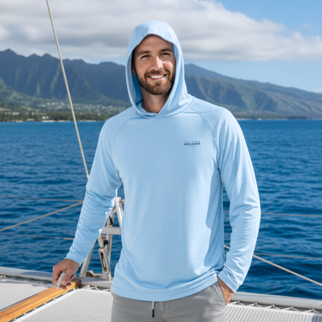 Trades Hoodie in Light Blue