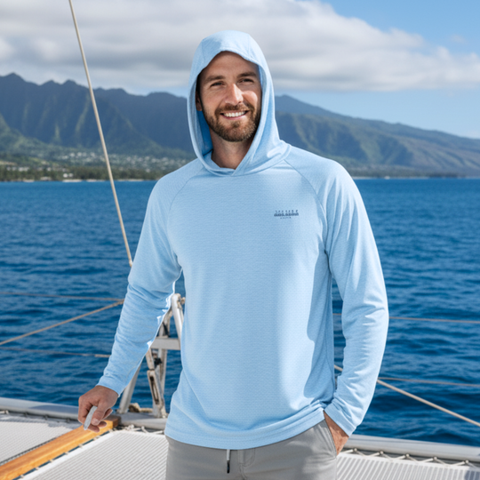 Trades Hoodie in Light Blue