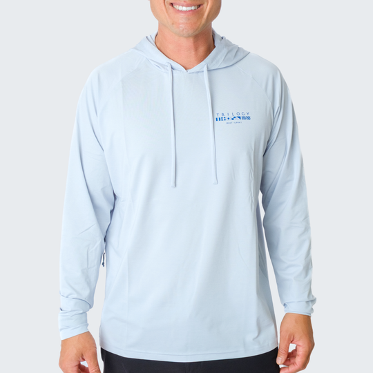 Abaco Hoodie in Heather Blue Gray