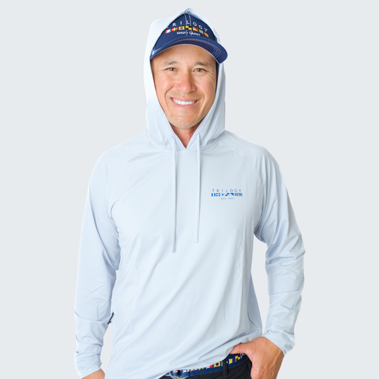 Abaco Hoodie in Heather Blue Gray