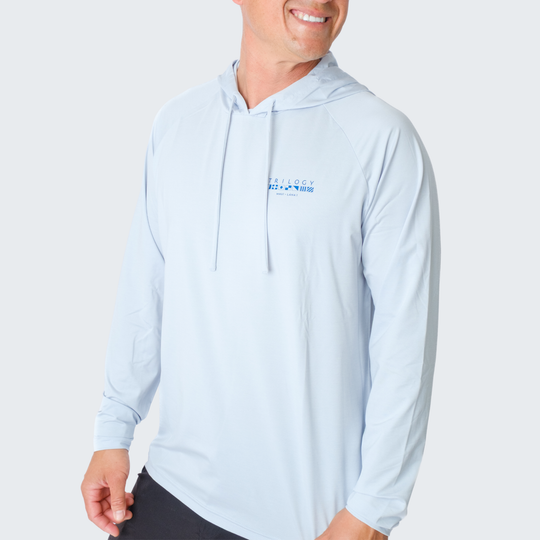 Abaco Hoodie in Heather Blue Gray
