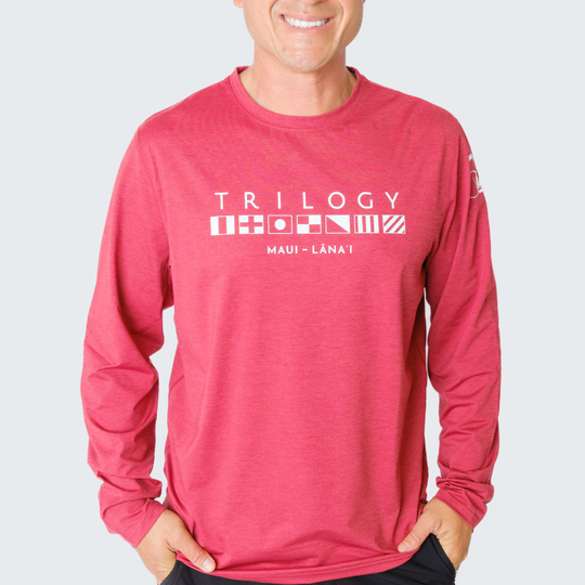 Mens Sessions LS Shirt in Red