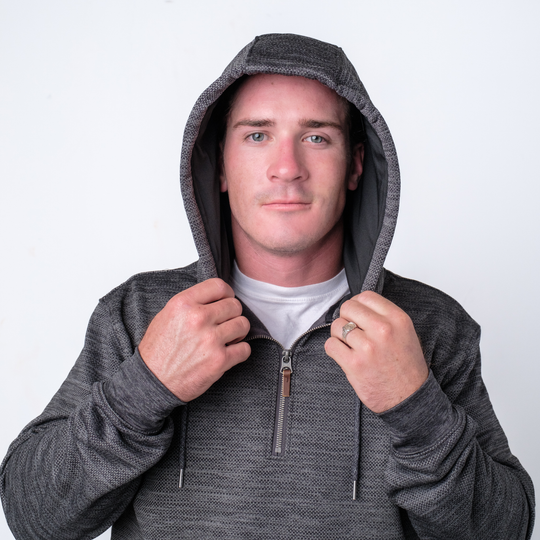Dawn Patrol Hoodie in Charcoal