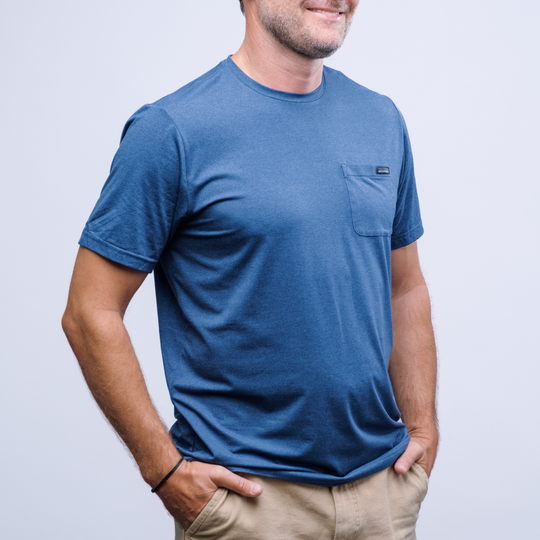 Mens Adler SS Shirt in Blue