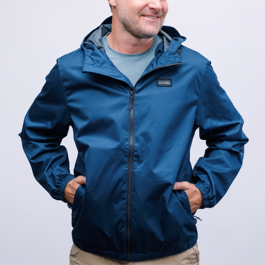 Mens Seascape Rain Jacket in Navy