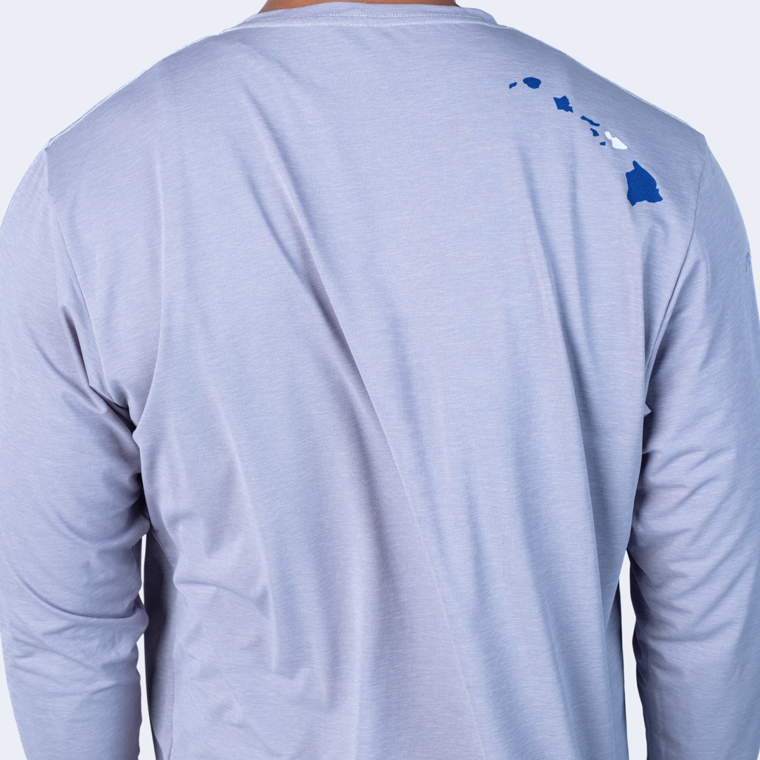 Mens Anetik LS UPF Shirt in Alloy Gray