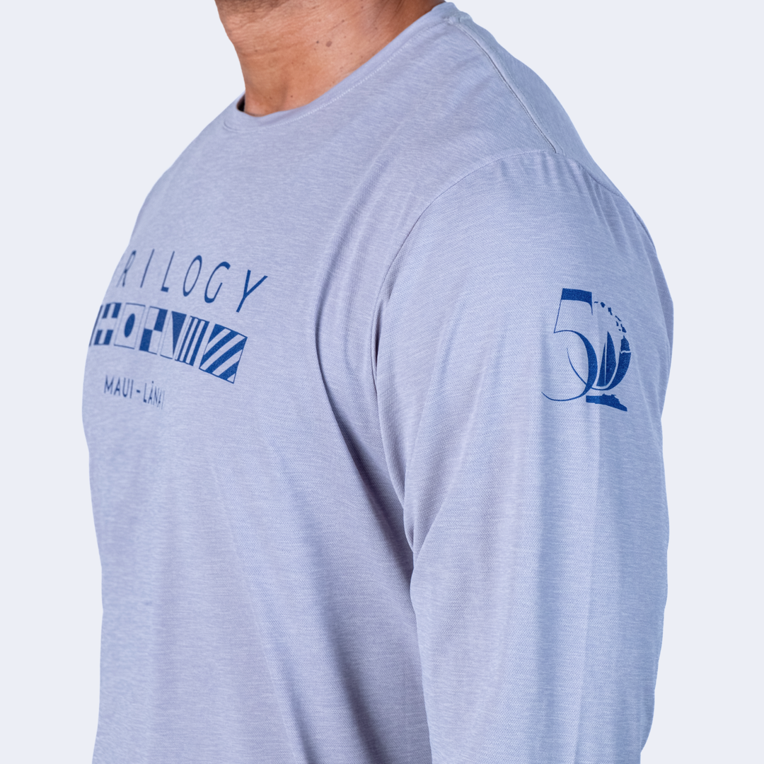 Mens Anetik LS UPF Shirt in Alloy Gray