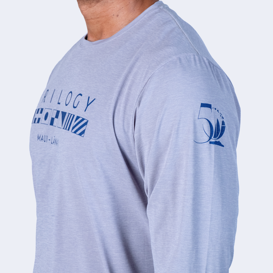 Mens Anetik LS UPF Shirt in Alloy Gray