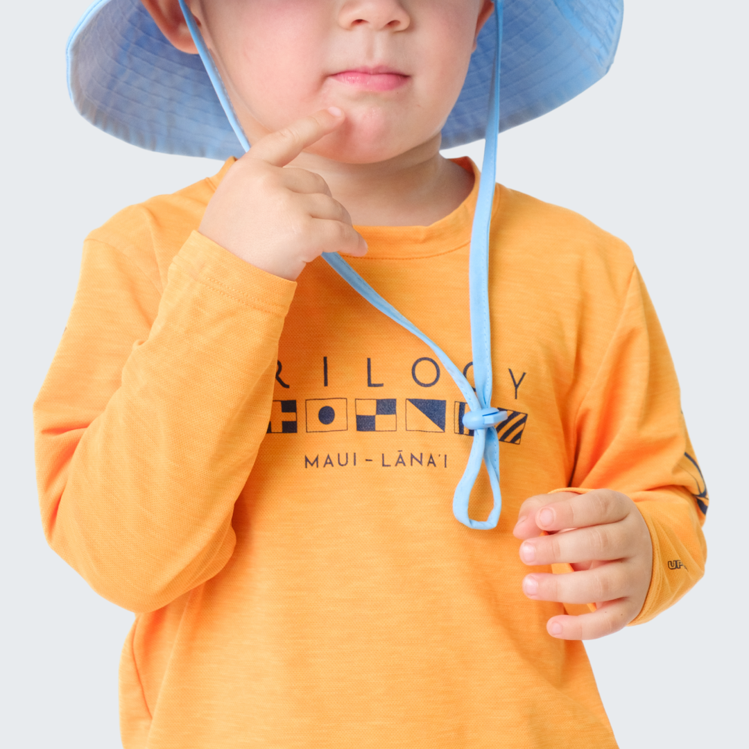 Kids Anetik LS Shirt in High Visibility Orange