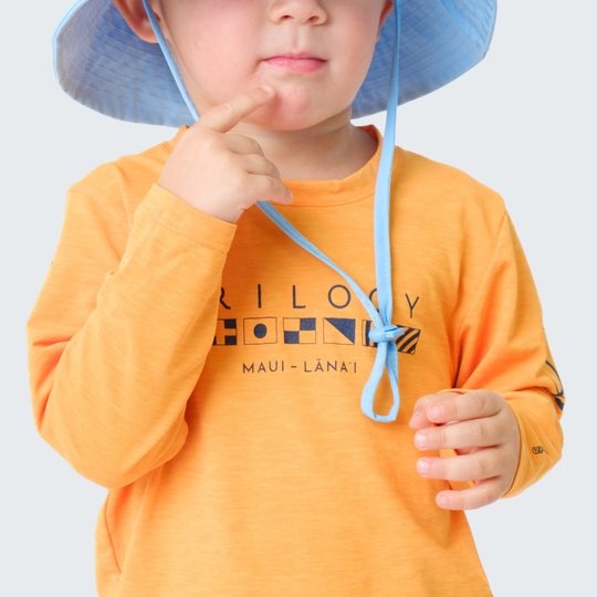 Kids Anetik LS Shirt in High Visibility Orange